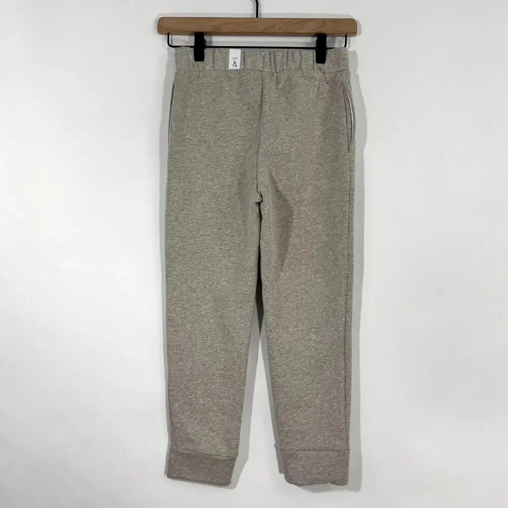 The Children’s Place Boy’s Size Medium 7/8 Beige Brown Fleece Jogger Pants New